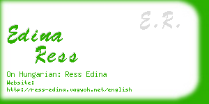 edina ress business card